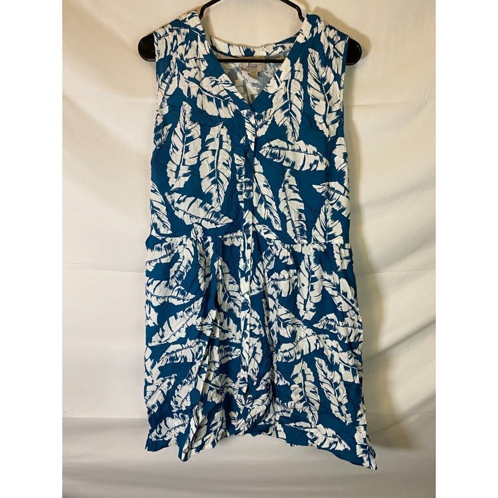 Coastal Grandma Summer Dress Cruise Vacation  Beach Blue Women’s Medium Boho
